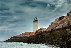 Storm Clouds Over Old Moose Peak Light in Down East Maine